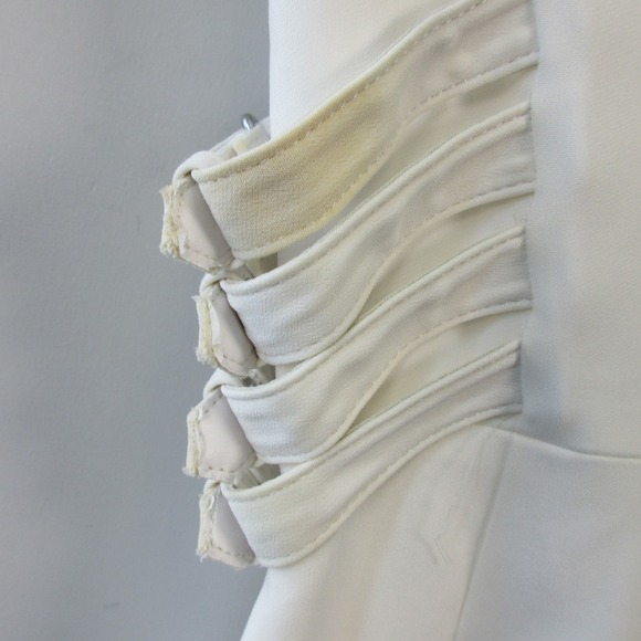 A.L.C. Anderson Sleeveless Mini Dress Woman 4 White Side Buckle Party 444 - Picture 7 of 12